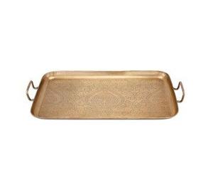 Nuevo diseño, latón, diseño antiguo, bandeja de servicio de Metal hecha a mano, fabricante de bandeja de servicio de mesa de Metal pulido a mano personalizado - Product Image 5