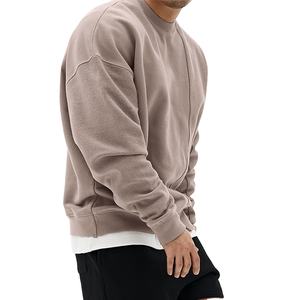 Sudadera de Cuello Redondo de Color Sólido, Estilo Holgado y Versátil con Hombros Caídos para Jóvenes Adultos, Otoño 2026 - Product Image 3
