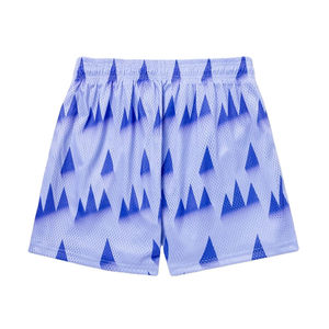 Shorts de basket-ball unisexes personnalisés en maille 100% polyester entièrement sublimés, shorts en maille double couche avec poches - Product Image 6