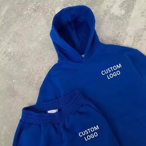 2025 hommes sweats à capuche et survêtement 100% coton polaire survêtements du Pakistan impression personnalisée Jogging survêtement à capuche ensemble - Product Image 2