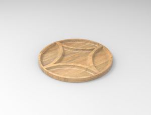 Premium Acacia Wood Fancy Serving Tray with <b>Metal</b> <b>Bowl</b> and Natural Finish New Look Wedding Table Top Serving Tray Serving Dish - Product Image 4