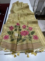 Baju India Cantik Tenun Sutra Kota Bordir Multi Warna Anti Kusut Bolak-Balik Kasual Pesta Musim Dingin Saree Blouse