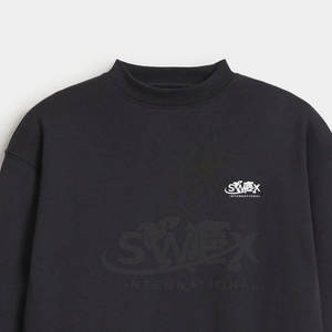 Trendy Fashion Basics Men Mock Neck Sudadera Impresión personalizada Manga larga Basics Men Mock Neck Sudadera - Product Image 5