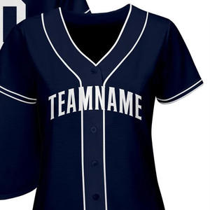 100%, camisetas de béisbol con logotipo bordado personalizado, ropa deportiva de tela de malla de secado rápido transpirable, técnicas impresas de talla grande - Product Image 4