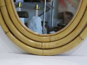 Best Collection Bamboo Rattan <b>Mirrors</b> Frame Light Wall Salon <b>Mirror</b> Customize Package Bedroom Furniture - Product Image 2