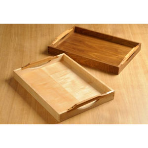 Plateau rectangulaire Plateau de service en bois foncé pour thé et café Plateau de service à prix compétitif - Product Image 5