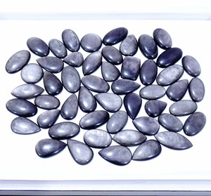 อัญมณีควอตซ์หินออบซิเดียนสีเงินสวยสำหรับทำเครื่องประดับบำบัดธรรมชาติราคาขายส่ง - Product Image 2