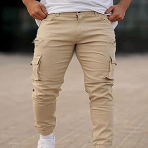 Gran oferta, pantalones Cargo ligeros para hombre a la venta, nuevo estilo, transpirables, de alto fabricante, pantalones Cargo subidos por Dress Sports - Product Image 3