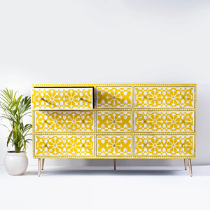 Aparador de madera maciza de lujo moderno personalizado con incrustaciones de hueso perla Cansole sala de estar dormitorio al aire libre escuela apartamento taller - Product Image 4