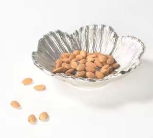 New Design Platter Floral New Design Tray <b>Metal</b> Wholesale Multi Sizes Modern Handcrafted Aluminum <b>Bowl</b> Trend Centre Piece - Product Image 2