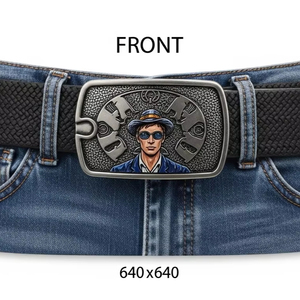 Hebillas de Cinturón de Aleación con Hebilla de Pasador, Material Metálico Duradero, Impresión por Transferencia de Calor, Accesorio de Moda para Cinturones, Ropa y Vestimenta - Product Image 4