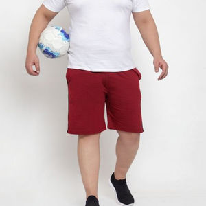 Pantalones cortos de algodón con cintura elástica para hombre, pantalones cortos de verano, Cintura elástica de Color sólido, pantalones cortos cómodos de tela para hombre - Product Image 4