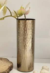 Florero de suelo de metal de hierro hecho a mano de la mejor calidad para decoración del hogar y la boda suministrado por proveedor y exportador indio - Product Image 2