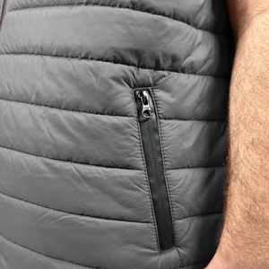 Chaleco Acolchado de Invierno sin Mangas con Capucha, Brillante, Cómodo, 100% Poliéster, Nuevo, al por Mayor, para Hombre - Product Image 5