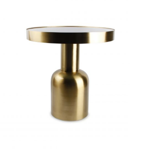 Mesa auxiliar de lujo, estilo de esquina, con recubrimiento de polvo negro, parte superior redondeada, muebles modernos para sala de estar, mesa auxiliar de Metal de diseño nórdico - Product Image 3