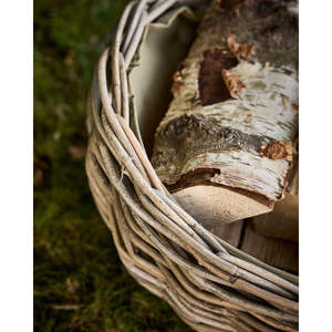 Panier en osier en forme de bateau en rotin - Product Image 4