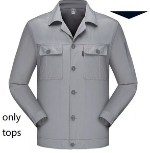 Conjunto de ropa de trabajo de verano de algodón 100% para hombres, traje de trabajo, traje de soldadura antiestático, traje de trabajo para hombres, ropa de trabajo personalizada - Product Image 3