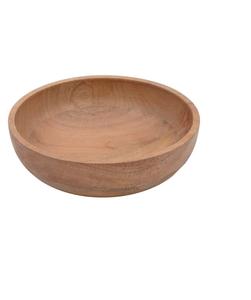 ชามสลัดแบบหมุนทำจากโลหะอุปกรณ์รับประทานอาหารทำจากไม้มะม่วงใช้เป็นของขวัญสำหรับธุรกิจ - Product Image 1