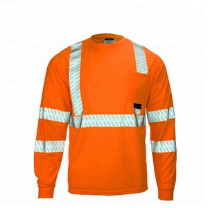 เสื้อทำงานตาข่ายสะท้อนแสงผ้าคอตตอน100%,เสื้อสะท้อนแสงสะท้อนความปลอดภัยสำหรับใส่ทำงานปรับแต่งได้ - Product Image 1