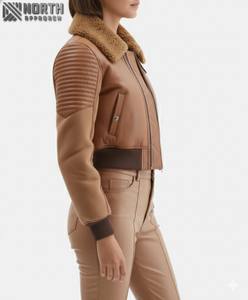 Nouvelles vestes en cuir pour femmes respirantes pour l'hiver, haute qualité, design de mode personnalisable, service OEM - Product Image 6