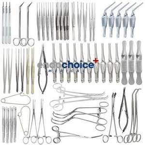 Instrumentos de cirugía vascular de acero inoxidable de 97 piezas para procedimientos endovasculares/procedimientos vasculares comunes - Product Image 3