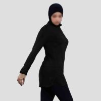 OEM 2026 Nieuwste Design Islamitische Moslima Vrouwen Zwangerschaps Lange Mouwen Thobe Badkleding Hijab Cover Sets Plus Size Ademend