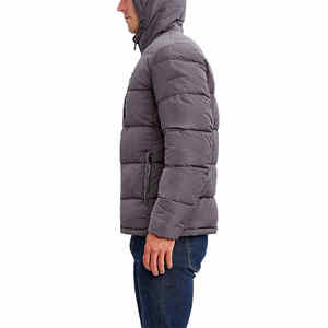 Veste d'hiver matelassée pour homme, veste matelassée de haute qualité, veste d'hiver personnalisée avec logo, vente en gros, veste à capuche légère et gonflée - Product Image 5