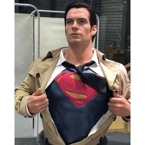 Personnalisé DC Super Man Taille Réelle Résine Buste Poitrine Statue Superhero Figure Sculpture pour La Décoration de La Maison - Product Image 5