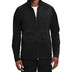Chaqueta de chándal de punto para hombre, respaldo cepillado suave, costura duradera, ajuste atlético, ropa deportiva ligera y cómoda, correr, gimnasio - Product Image 1