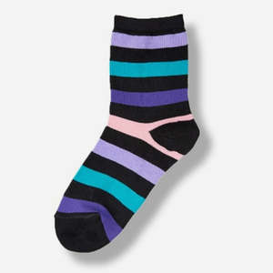 Women's Stripped Design 'Susan' <b>Socks</b> Breathable Knitted Ankle Tie-Dye Embroidery Print Logo for Spring Summer Winter Daily Use - Product Image 1