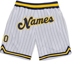 Short de basket-ball pour hommes bon marché de haute qualité avec logo brodé Short de club en maille de polyester à séchage rapide - Product Image 6