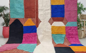 Alfombra de lana de lujo hecha a mano, Alfombra tejida grande respetuosa con el medio ambiente para el hogar, técnica de pila cortada para sala de estar, sala de oración - Product Image 4