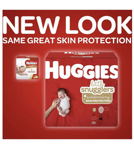 ผ้าอ้อมเด็ก ไซส์ 1, 76 ชิ้น, ฮักกี้ส์ ลิตเติ้ล สแน็กลเลอร์ส, ปกป้องผิวอย่างอ่อนโยน - Product Image 2