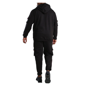 Vêtements de sport grande taille pour hommes, survêtement vierge, poids lourd, surdimensionné, survêtements cargo multi-poches pour hommes - Product Image 2