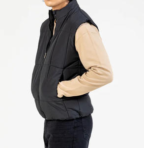 Nouvelle arrivée, dernier style, veste matelassée unisexe légère, imperméable, sans manches, avec logo sur le devant, emballage personnalisé - Product Image 6