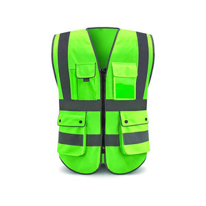 เสื้อกั๊กนิรภัยสะท้อนแสงหลากสีมีกระเป๋า - Product Image 4