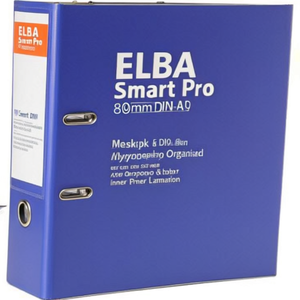 ELBA Smart Pro 80mm DIN A4 Binder <b>Desktop</b> & Drawer Organizer Made of Cardboard with Polypropylene Outer and Inner Lamination - Product Image 3