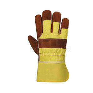 Guantes de seguridad para hombre de cuero genuino Guantes de trabajo de color sólido para Trabajo y Protección - Product Image 2