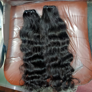 Trama doble personalizada de grado superior para máquina de cabello de trama Genius extensiones de cabello humano virgen indio todos los colores luz suelta profunda Wa - Product Image 5