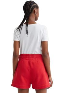 Pantalones Cortos Deportivos de Felpa para Mujer, Color Rojo, Cómodos, de Algodón, con Impresión de Logotipo Personalizado, Venta al Por Mayor de Fábrica - Product Image 2