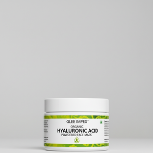 Masque facial en poudre de cristal d'acide hyaluronique biologique |   Soins de la peau à base de plantes pour une hydratation intense, un effet repulpant et un effet blanchissant anti-rides - Product Image 3