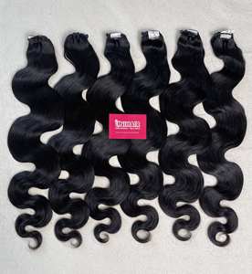 Extensiones de Cabello Humano con Ondas Corporales, 100% Cabello Vietnamita Virgen sin Procesar, Cutícula Alineada, Precio al por Mayor - Product Image 3