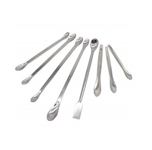 Cuchara de acero inoxidable hecha a mano pura con juego de 8 cucharas y 4 son plateadas y 4 doradas pulidas a muy buen precio - Product Image 4