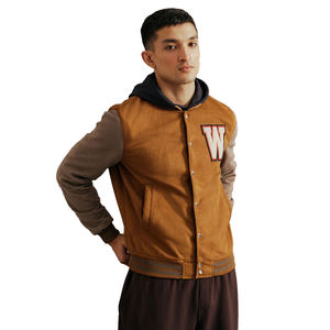 แจ็คเก็ตวาร์ซิตี้คุณภาพสูงแบบยูนิเซ็กส์ แขนเสื้อตัดสีสไตล์เบสบอล กันน้ำ กันลม ระบายอากาศได้ดี เหมาะสำหรับฤดูหนาว มีโลโก้ด้านหน้า - Product Image 6