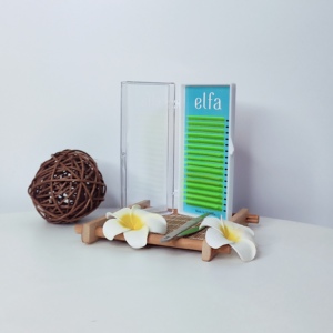 ขนตาปลอม ELFA Neon Lash สีสันสดใส เรืองแสงในที่มืด ทำจากเส้นใย HY LON  แบบธรรมชาติ นุ่ม  ขนาด 7-12 มม. ความหนา 0.15 มม. สีเหลืองนีออน - Product Image 3