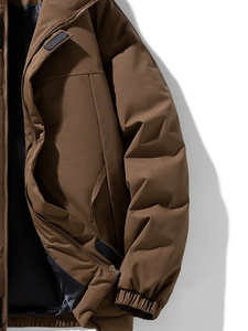 Veste à bulles d'hiver de qualité supérieure pour hommes vestes en duvet à bulles chaudes d'extérieur légères et régulières pour hommes - Product Image 5