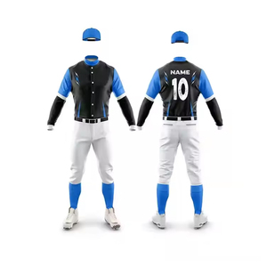 Uniforme de baseball personnalisé imprimé numériquement pour homme, vert et noir, manches courtes, en polyester anti-humidité, nom de l'équipe, toutes saisons, devant - Product Image 5