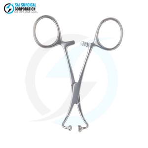 Stainless Steel Manual Ball Socket Towel Forceps for General Surgery Draping Durable Reusable Strong <b>Grip</b> <b>Control</b> Reliable - Product Image 1