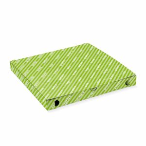 Boîtes à pizza carrées personnalisées - Carton ondulé laminé brillant pour l'emballage de plats à emporter - Product Image 1