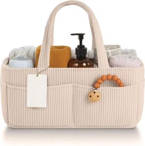 <span class=keywords><strong>Cesta</strong></span> de Almacenamiento Elegante de Fieltro de Pana Reutilizable de Alta Calidad para <span class=keywords><strong>Pañales</strong></span> de Bebé, para Artículos Esenciales de Recién Nacido <span class=keywords><strong>y</strong></span> Estación de Cambio de <span class=keywords><strong>Pañales</strong></span> - Product Image 1